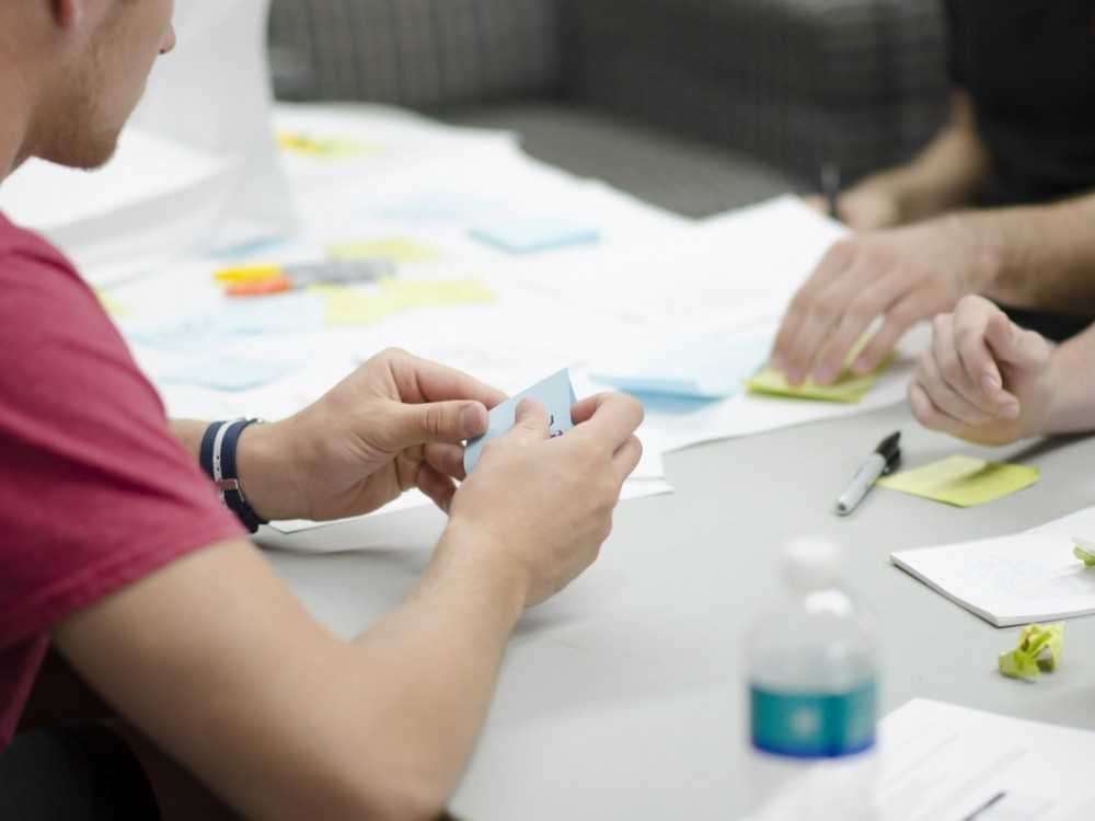 Team members planning