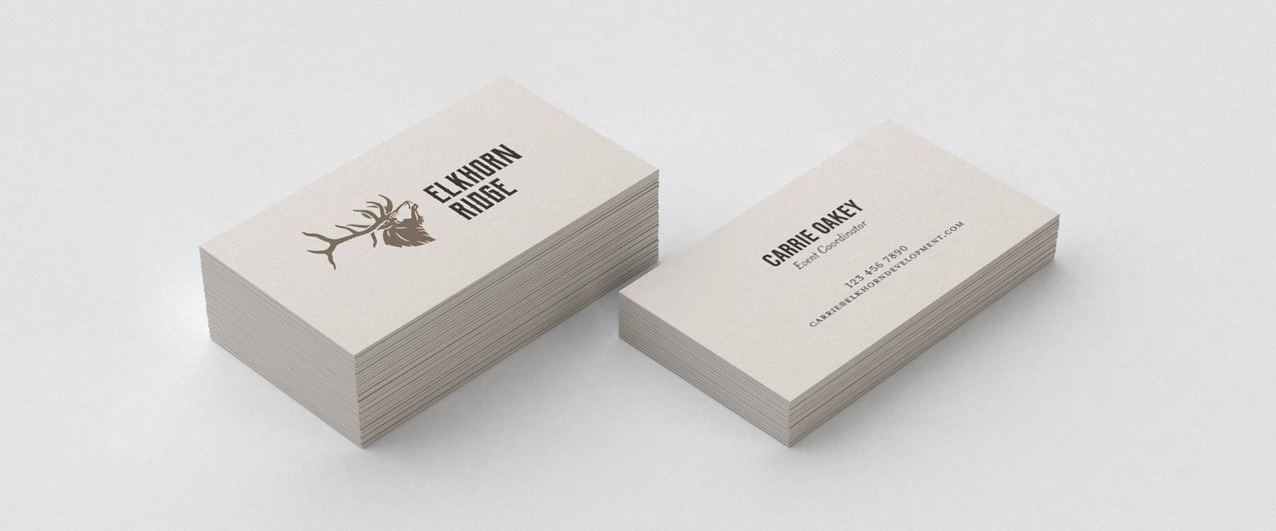 Elkhorn Ridge business cards