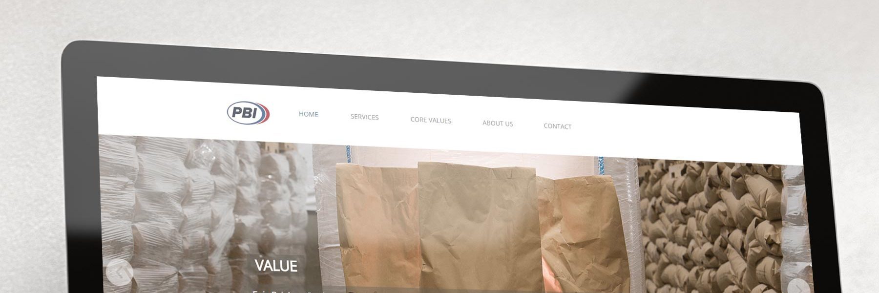 Precision Blending International website on desktop