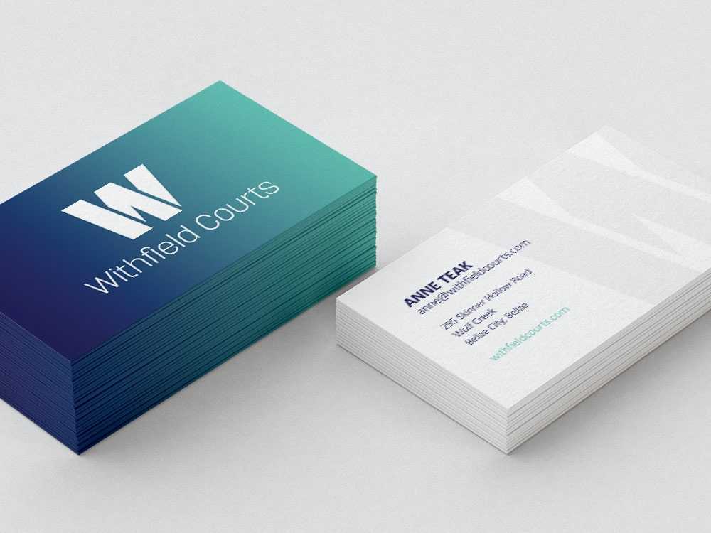 Withfield Courts business cards